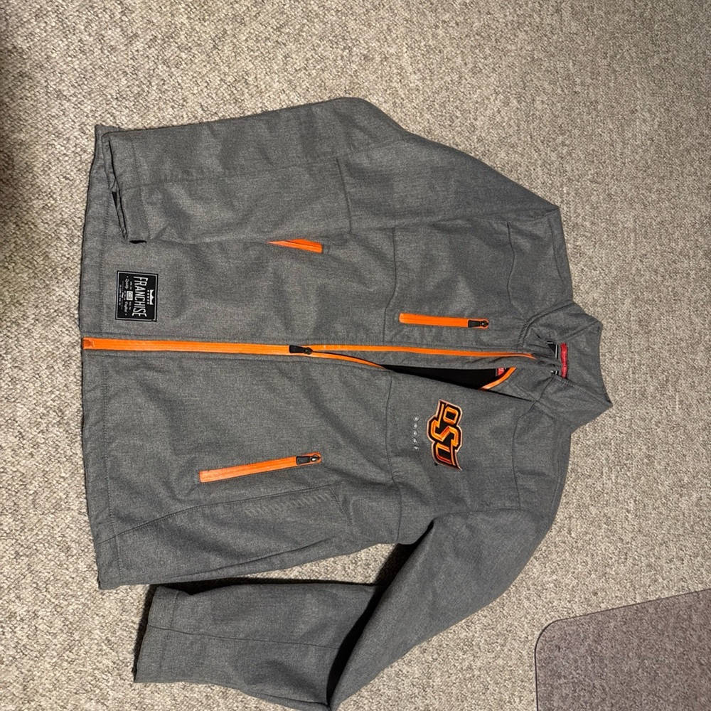 Oklahoma State Cowboys Franchise Club X-Tech Full-Zip Jacket - Gray Size Medium